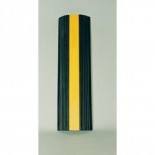 Molded Rubber Dock Bumper with Safety Stripe